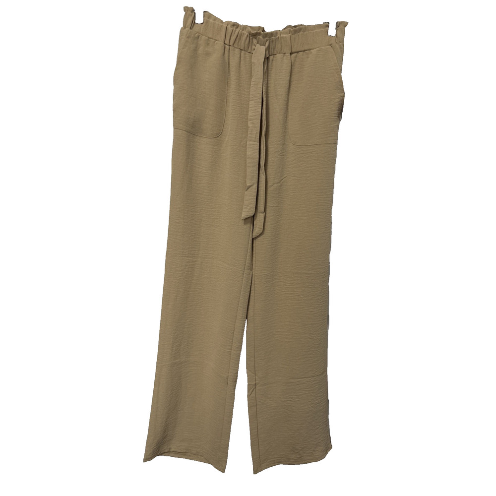 89th & Madison Women's XS Safari Beige Relaxed Fit Straight Leg Pants Resort